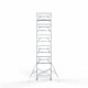 Alumiiniumtellingud 135х250 13,2 m töökõrgus* Carbon koos kokkupandavate piiretega mõlemal poolel Alumiiniumtellingud 135х250 13,2 m töökõrgus* Carbon koos kokkupandavate piiretega mõlemal poolel