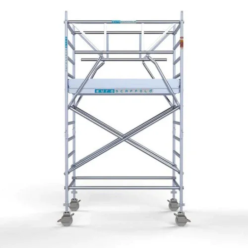 Alumīnija tornis 135х190 cm 4,2m darba augstums* salokāmas margas no 2 pusēm