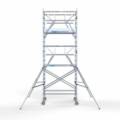 Aluminum scaffolding tower 135х190 6,2m working height* guardrails on both sides