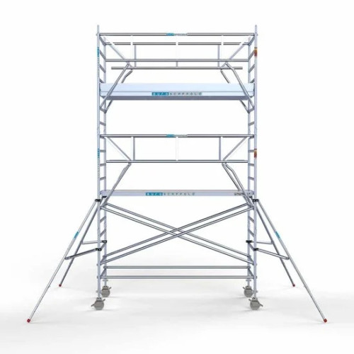 Alumiiniumtellingud 135х305 6,2 m töökõrgus* koos kokkupandavate piiretega mõlemal poolel