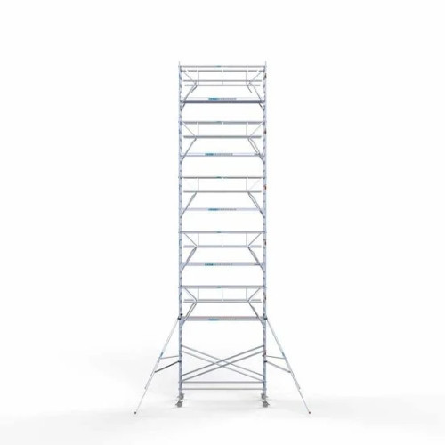 Alumīnija tornis 135х305 cm 13,2m darba augstums* salokāmas margas no 2 pusēm