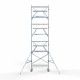 Alumiiniumtellingud 75х190 8,2 m töökõrgus* Carbon koos kokkupandavate piiretega mõlemal poolel Alumiiniumtellingud 75х190 8,2 m töökõrgus* Carbon koos kokkupandavate piiretega mõlemal poolel