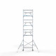 Aluminum scaffolding tower 75х190 9,2m working height* with carbon platform and guardrails on both sides Aluminum scaffolding tower 75х190 9,2m working height* with carbon platform and guardrails on both sides