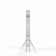 Aluminum scaffolding tower 75х190 9,2m working height* with carbon platform and guardrails on both sides Aluminum scaffolding tower 75х190 9,2m working height* with carbon platform and guardrails on both sides
