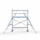 Alumiiniumtellingud 75х250 4,2 m töökõrgus* Carbon koos kokkupandavate piiretega mõlemal poolel Alumiiniumtellingud 75х250 4,2 m töökõrgus* Carbon koos kokkupandavate piiretega mõlemal poolel