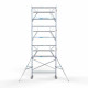 Alumiiniumtellingud 75х250 8,2 m töökõrgus* Carbon koos kokkupandavate piiretega mõlemal poolel Alumiiniumtellingud 75х250 8,2 m töökõrgus* Carbon koos kokkupandavate piiretega mõlemal poolel