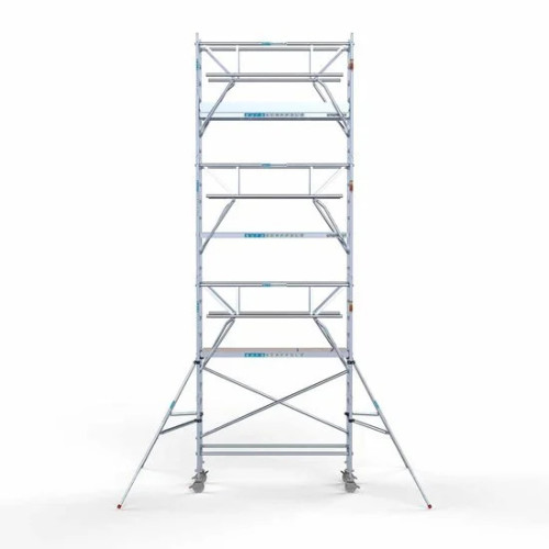 Alumiiniumtellingud 75х250 8,2 m töökõrgus* koos kokkupandavate piiretega mõlemal poolel