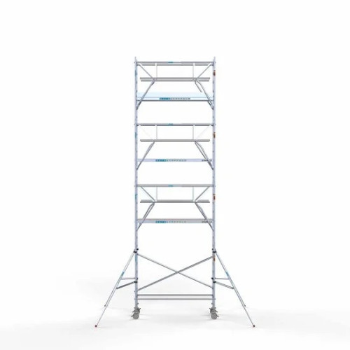 Alumiiniumtellingud 75х250 9,2 m töökõrgus* Carbon koos kokkupandavate piiretega mõlemal poolel