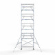 Alumiiniumtellingud 75х250 10,2 m töökõrgus* koos kokkupandavate piiretega mõlemal poolel Alumiiniumtellingud 75х250 10,2 m töökõrgus* koos kokkupandavate piiretega mõlemal poolel