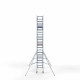Alumiiniumtellingud 75х305 7,2 m töökõrgus* koos kokkupandavate piiretega mõlemal poolel Alumiiniumtellingud 75х305 7,2 m töökõrgus* koos kokkupandavate piiretega mõlemal poolel