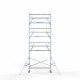 Alumiiniumtellingud 75х305 9,2 m töökõrgus* koos kokkupandavate piiretega mõlemal poolel Alumiiniumtellingud 75х305 9,2 m töökõrgus* koos kokkupandavate piiretega mõlemal poolel