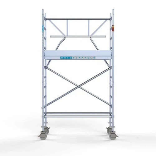 Alumiiniumtellingud 75х190 4,2 m töökõrgus* Carbon koos kokkupandavate piiretega ühel küljel