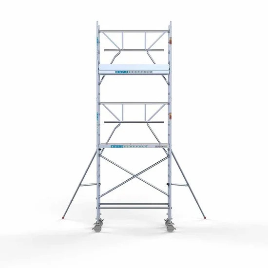 Alumiiniumtellingud 75х190 6,2 m töökõrgus* Carbon koos kokkupandavate piiretega ühel küljel Alumiiniumtellingud 75х190 6,2 m töökõrgus* Carbon koos kokkupandavate piiretega ühel küljel
