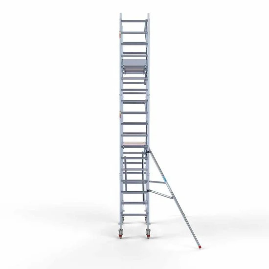 Alumiiniumtellingud 75х190 6,2 m töökõrgus* Carbon koos kokkupandavate piiretega ühel küljel Alumiiniumtellingud 75х190 6,2 m töökõrgus* Carbon koos kokkupandavate piiretega ühel küljel