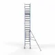 Alumiiniumtellingud 75х190 6,2 m töökõrgus* Carbon koos kokkupandavate piiretega ühel küljel