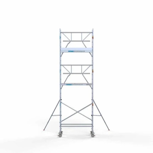 Alumiiniumtellingud 75х190 7,2 m töökõrgus* Carbon koos kokkupandavate piiretega ühel küljel