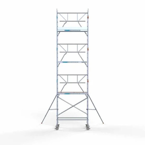 Alumiiniumtellingud 75х190 8,2 m töökõrgus* Carbon koos kokkupandavate piiretega ühel küljel