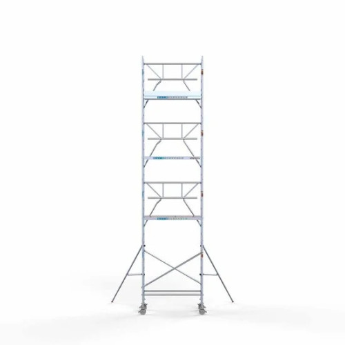 Alumiiniumtellingud 75х190 9,2 m töökõrgus* Carbon koos kokkupandavate piiretega ühel küljel