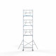 Alumiiniumtellingud 75х190 9,2 m töökõrgus* Carbon koos kokkupandavate piiretega ühel küljel Alumiiniumtellingud 75х190 9,2 m töökõrgus* Carbon koos kokkupandavate piiretega ühel küljel