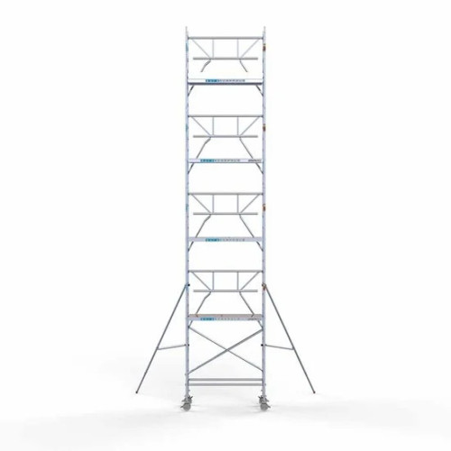 Alumiiniumtellingud 75х190 10,2 m töökõrgus* Carbon koos kokkupandavate piiretega ühel küljel