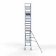 Alumiiniumtellingud 75х250 6,2 m töökõrgus* Carbon koos kokkupandavate piiretega ühel küljel Alumiiniumtellingud 75х250 6,2 m töökõrgus* Carbon koos kokkupandavate piiretega ühel küljel