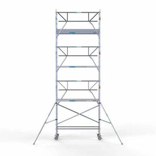 Alumiiniumtellingud 75х250 8,2 m töökõrgus* Carbon koos kokkupandavate piiretega ühel küljel