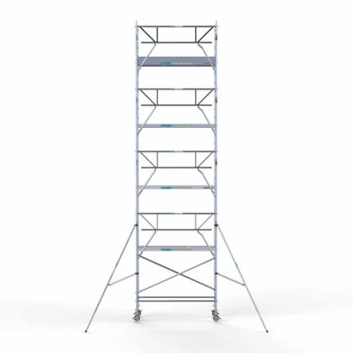 Alumiiniumtellingud 75х250 10,2 m töökõrgus* Carbon koos kokkupandavate piiretega ühel küljel