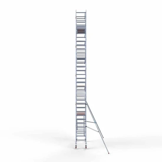 Alumiiniumtellingud 75х250 10,2 m töökõrgus* Carbon koos kokkupandavate piiretega ühel küljel Alumiiniumtellingud 75х250 10,2 m töökõrgus* Carbon koos kokkupandavate piiretega ühel küljel