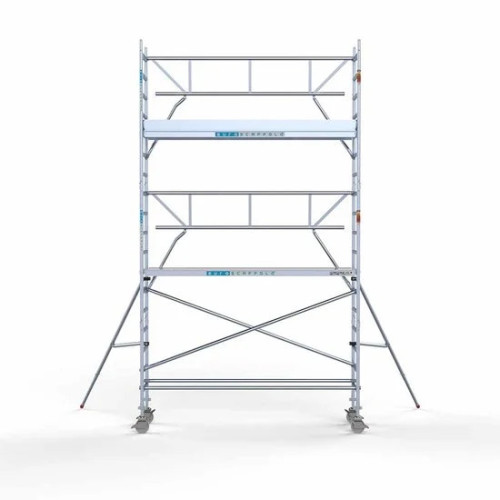 Alumiiniumtellingud 75х305 6,2 m töökõrgus* Carbon koos kokkupandavate piiretega ühel küljel