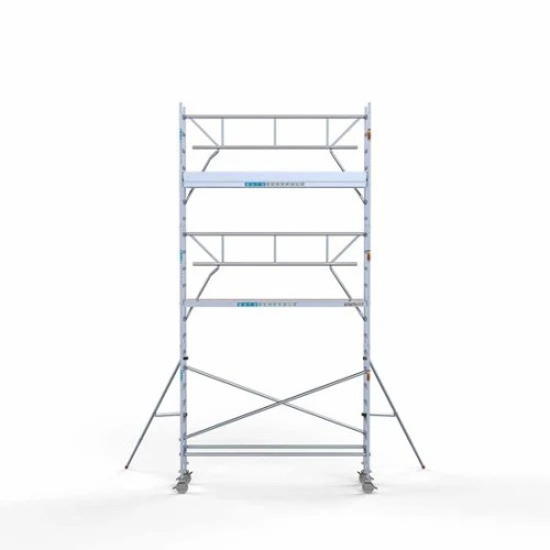 Alumiiniumtellingud 75х305 7,2 m töökõrgus* Carbon koos kokkupandavate piiretega ühel küljel