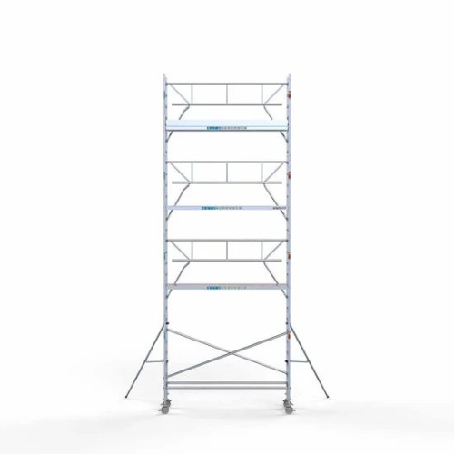 Alumiiniumtellingud 75х305 9,2 m töökõrgus* Carbon koos kokkupandavate piiretega ühel küljel