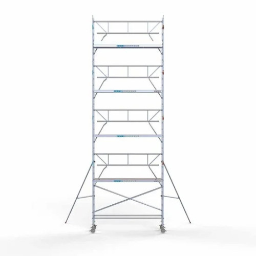 Alumiiniumtellingud 75х305 10,2 m töökõrgus* koos kokkupandavate piiretega ühel küljel