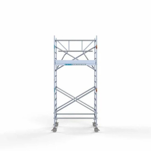 Alumiiniumtellingud 135х190 5,2 m töökõrgus* koos kokkupandavate piiretega ühel küljel