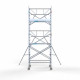Alumiiniumtellingud 135х190 6,2 m töökõrgus* Carbon koos kokkupandavate piiretega ühel küljel Alumiiniumtellingud 135х190 6,2 m töökõrgus* Carbon koos kokkupandavate piiretega ühel küljel