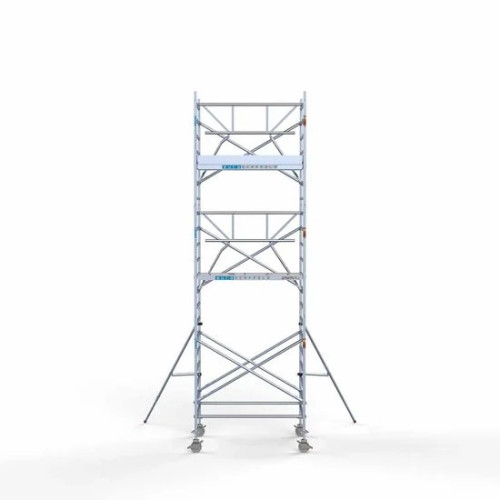 Alumiiniumtellingud 135х190 7,2 m töökõrgus* koos kokkupandavate piiretega ühel küljel