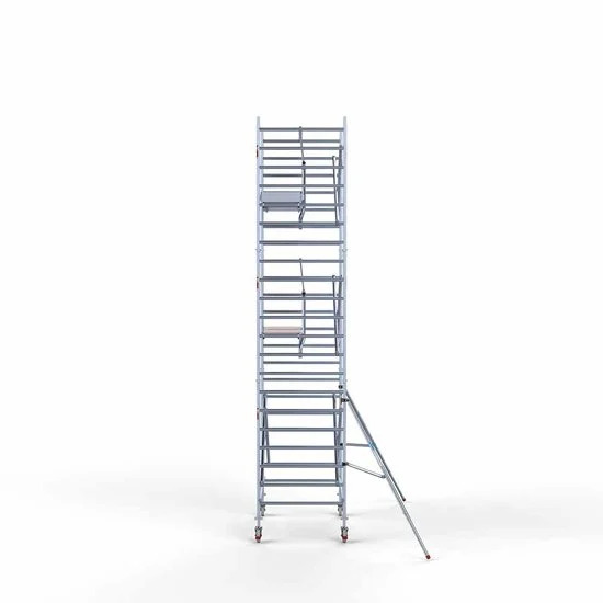 Alumiiniumtellingud 135х190 7,2 m töökõrgus* koos kokkupandavate piiretega ühel küljel Alumiiniumtellingud 135х190 7,2 m töökõrgus* koos kokkupandavate piiretega ühel küljel