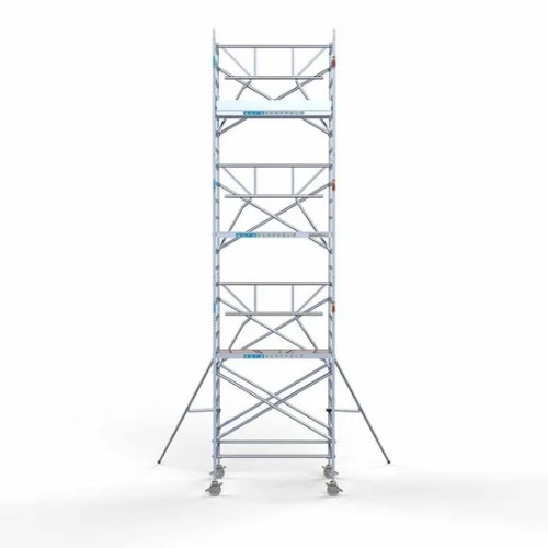 Alumiiniumtellingud 135х190 8,2 m töökõrgus* Carbon koos kokkupandavate piiretega ühel küljel