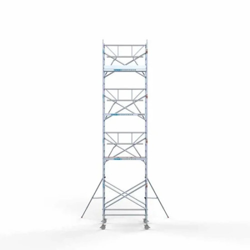 Alumiiniumtellingud 135х190 9,2 m töökõrgus* koos kokkupandavate piiretega ühel küljel