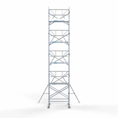 Alumiiniumtellingud 135х190 10,2 m töökõrgus* koos kokkupandavate piiretega ühel küljel