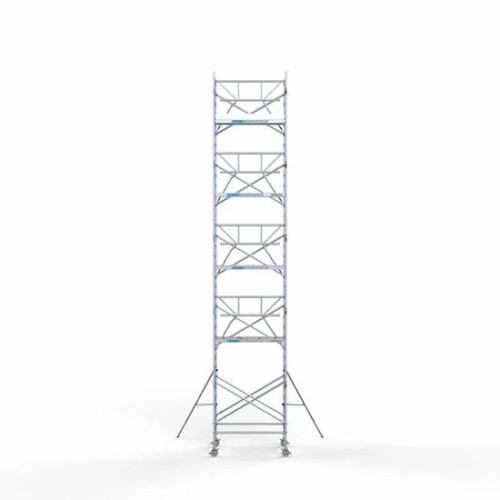 Alumiiniumtellingud 135х190 11,2 m töökõrgus* koos kokkupandavate piiretega ühel küljel