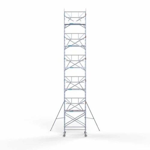 Alumiiniumtellingud 135х190 12,2 m töökõrgus* koos kokkupandavate piiretega ühel küljel