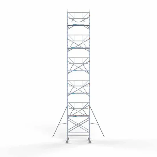 Alumiiniumtellingud 135х190 12,2 m töökõrgus* koos kokkupandavate piiretega ühel küljel Alumiiniumtellingud 135х190 12,2 m töökõrgus* koos kokkupandavate piiretega ühel küljel