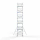 Alumiiniumtellingud 135х190 12,2 m töökõrgus* koos kokkupandavate piiretega ühel küljel