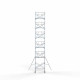 Alumiiniumtellingud 135х190 13,2 m töökõrgus* Carbon koos kokkupandavate piiretega ühel küljel Alumiiniumtellingud 135х190 13,2 m töökõrgus* Carbon koos kokkupandavate piiretega ühel küljel