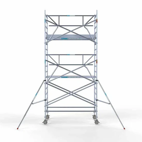 Alumiiniumtellingud 135х250 6,2 m töökõrgus* Carbon koos kokkupandavate piiretega ühel küljel