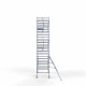 Alumiiniumtellingud 135х250 7,2 m töökõrgus* koos kokkupandavate piiretega ühel küljel Alumiiniumtellingud 135х250 7,2 m töökõrgus* koos kokkupandavate piiretega ühel küljel