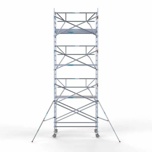 Alumiiniumtellingud 135х250 8,2 m töökõrgus* koos kokkupandavate piiretega ühel küljel