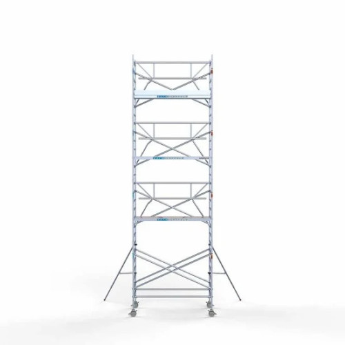 Alumiiniumtellingud 135х250 9,2 m töökõrgus* koos kokkupandavate piiretega ühel küljel