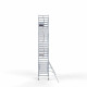 Alumiiniumtellingud 135х250 9,2 m töökõrgus* koos kokkupandavate piiretega ühel küljel Alumiiniumtellingud 135х250 9,2 m töökõrgus* koos kokkupandavate piiretega ühel küljel