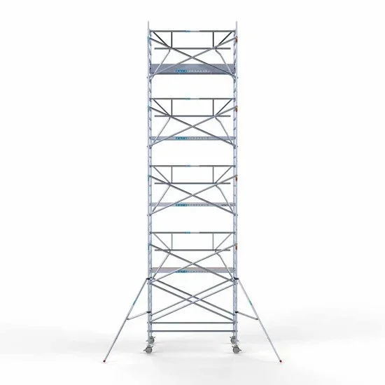 Alumiiniumtellingud 135х250 10,2 m töökõrgus* koos kokkupandavate piiretega ühel küljel Alumiiniumtellingud 135х250 10,2 m töökõrgus* koos kokkupandavate piiretega ühel küljel